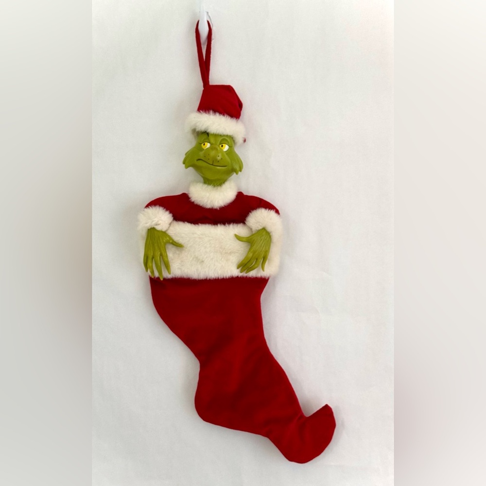 The  Grinch Who Stole Christmas Stocking W/ the Grinch Music